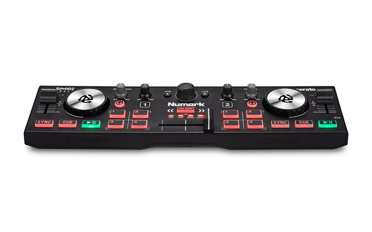 Numark DJコントローラー 4デッキ タッチセンサー搭載ジョグホイール-